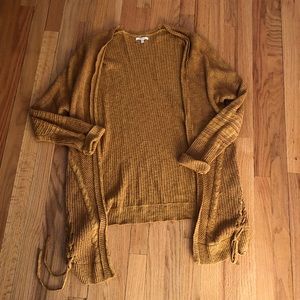 Mustard yellow cardigan